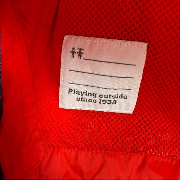Columbia Kids‎ Red 100% Nylon Hooded Full Zip Windbreaker Jacket XXS 4/5 NWOT - Picture 6 of 8